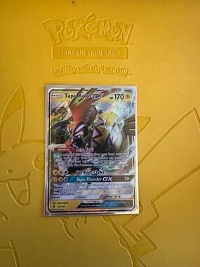 Tapu Koko GX Holographic Pokémon Card - Yellow Accents